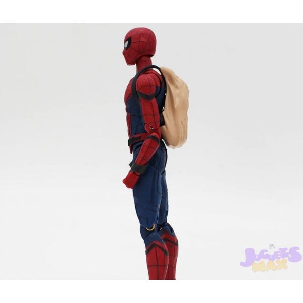 ‍Spiderman Homecoming Figura de Acción Articulada 14cm Caja y Mochila