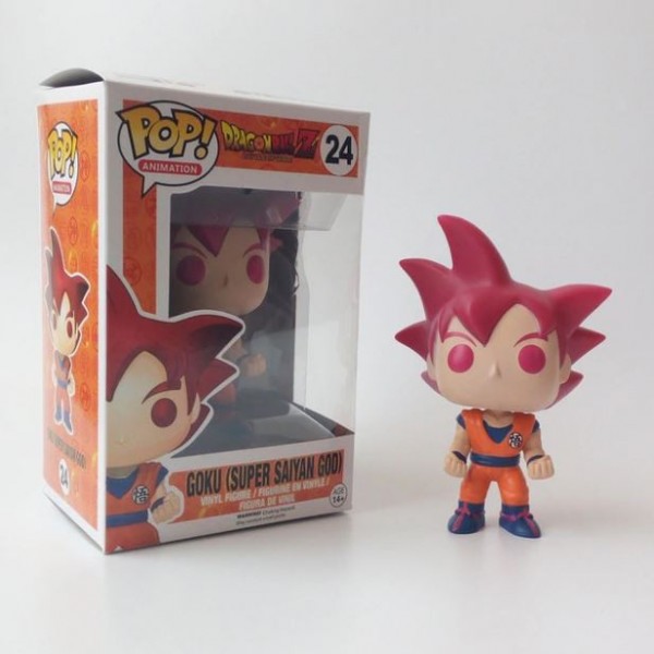 ‍Funko POP 24 Goku Super Saiyan God Rojo- Dragon Ball - JuguetesMAX
