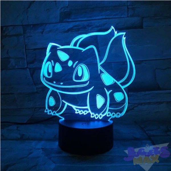 Lampara LED Bulbasur Pokemon Luces...
