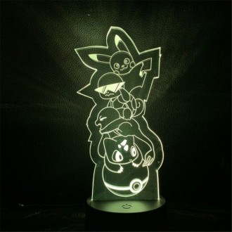Lampara Led Pikachu...