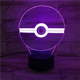 Lampara de Pokeball LED...