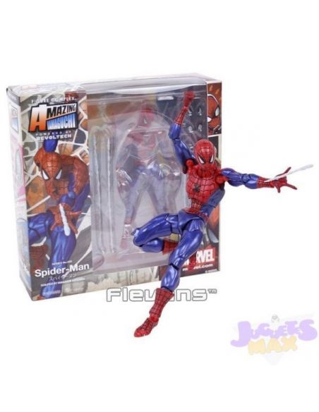 ‍Revoltech Amazing Spiderman Figura de Acción Articulada Marvel