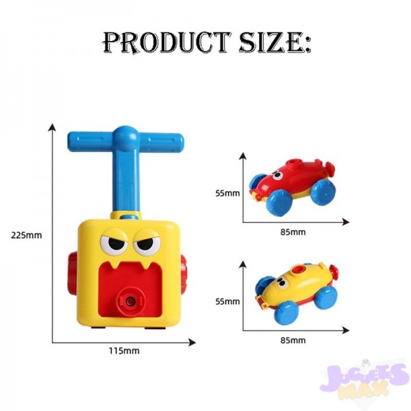 Coche Lanzador Con Globo – Juguete De Propulsión Por Globo, Sin Pilas, Con Motivo Navideño, Ideal Para Regalar
