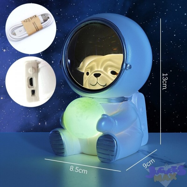 ‍Lampara Astronauta Perrito - Astronaut Dog Lamp