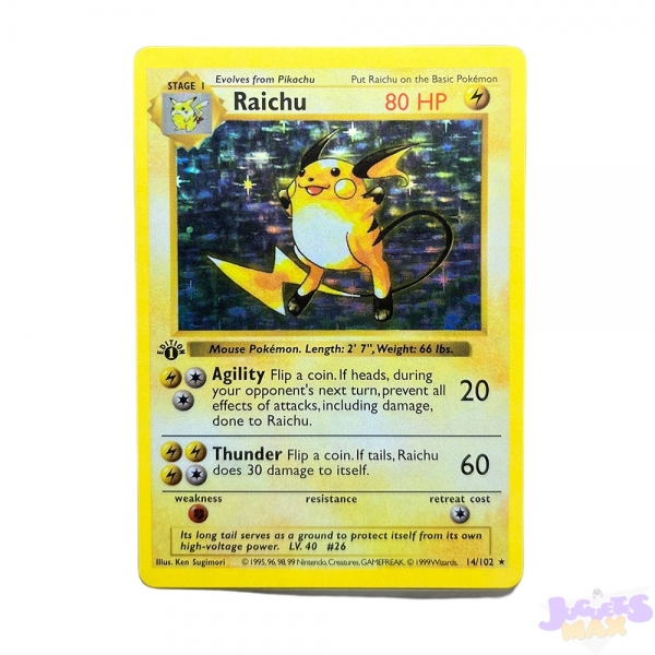 Carta Raichu Réplica - Pokemon...