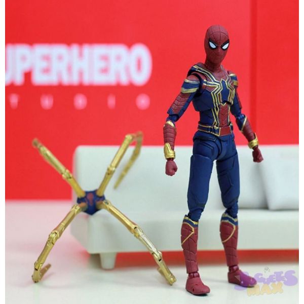 ‍Spiderman Infinity War Figura de Acción Araña Brazos Dorados