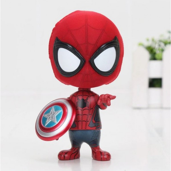 Mini Spiderman Escudo Capitan Avengers