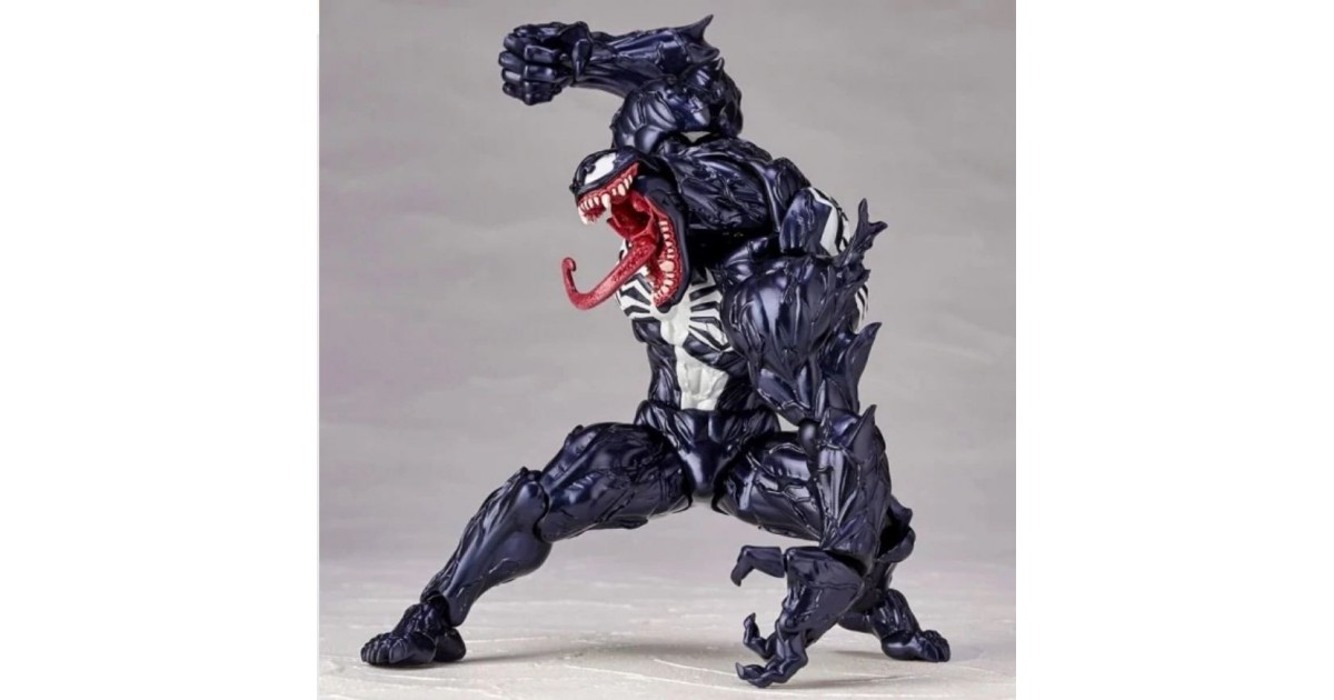 ‍Venom Figura Articulada Marvel móvil Posturas Ilimitadas 18cm